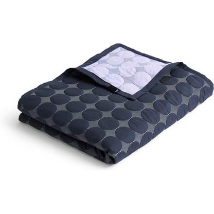 HAY Mega Dot Organic deken - midnight blue - 235 x 245 cm