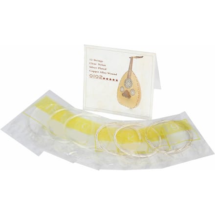 Duidelijke Nylon Verzinkt Koperlegering Oud Snaaren Set Vervangend Accessoire (12 snaren) white