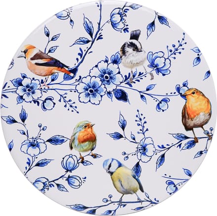 Pannenonderzetter Bosvogels - Bloesem - 18 cm
