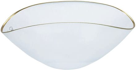 Bricard Sis Kom - Groot Ovaal - 37,5 x 19 cm - Transparant/Goud