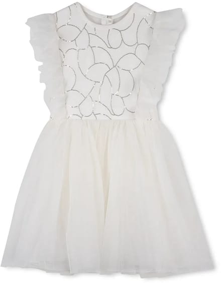 Billieblush U22183 Mouwloze Jurk Wit 4 Years Meisje