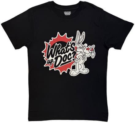 Looney Tunes - What's Up, Doc? 2.0 Heren Tshirt - S - Zwart