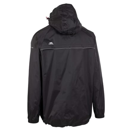 Trespass - Unisex Qikpac X Opbergbare Jas (Zwart/Rood)