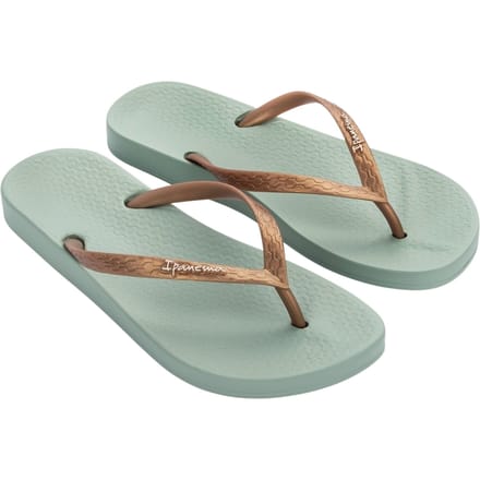 Ipanema Anatomic Tan Dames Slippers - Green
