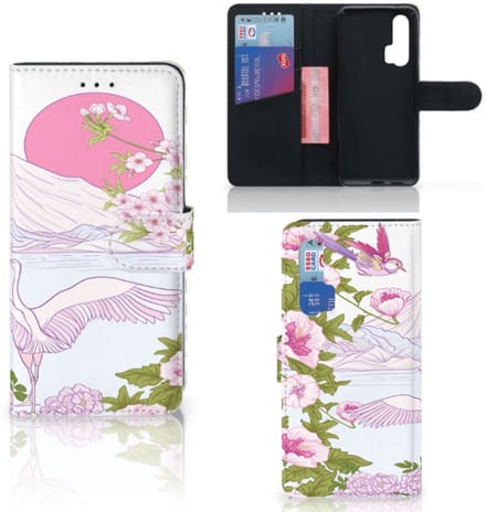 Honor 20 Pro Telefoonhoesje met Pasjes Bird Standing