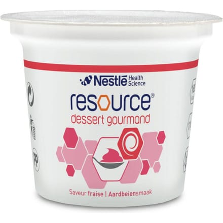 Resource Dessert Gourmand Aardbei 4x125g 12311130