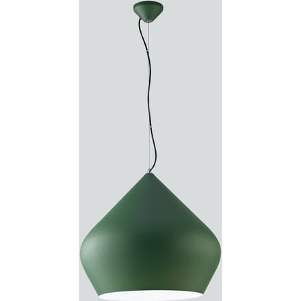 Luce Ambiente Design Hanglamp Tholos, groen/wit, Ø 52 cm, metaal