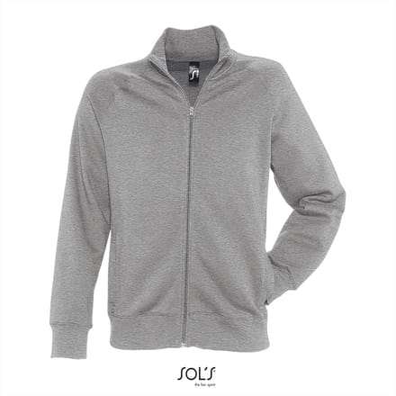SOL'S Men´s Zipped Jacket Sundae L472 - Deep Grey Melange - M