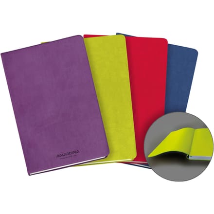Notitieboek Aurora Capri A5 192blz lijn 80gr assorti