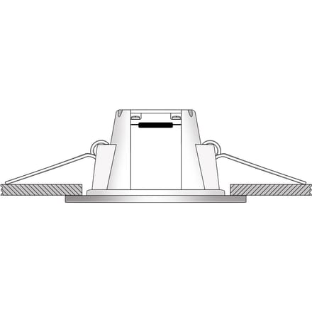 Ledino LED inbouwlamp Holstein IP65, 116° star, wit