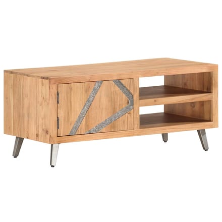 vidaXL - Salontafel - 90x45x40 - cm - massief - acaciahout