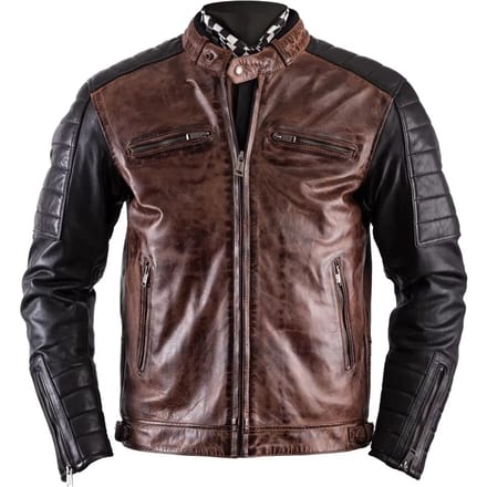 Helstons Cruiser Rag Jas Camel Zwart - Jas