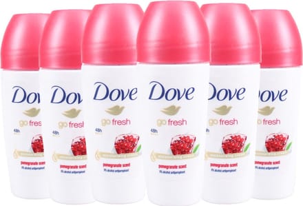 Dove Deo Roller Go Fresh Granaatappel - Voordeelverpakking 6 x 50 ml