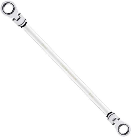 Extra Lange Flexibele Ratelsleutel Dubbele Kop Chroom Vanadium 72 Tanden Metrisch 8x10mm