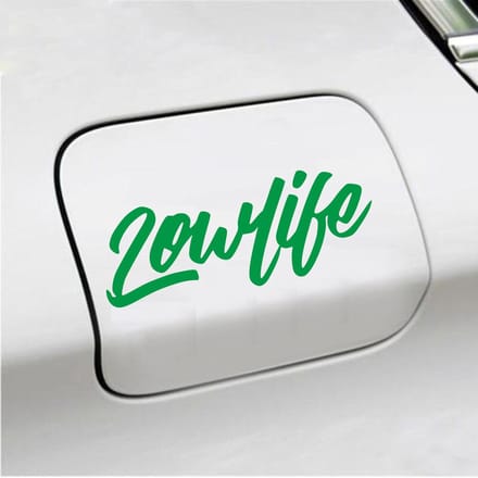 Bumpersticker - Lowlife - 6,4 X 16,8 - Groen