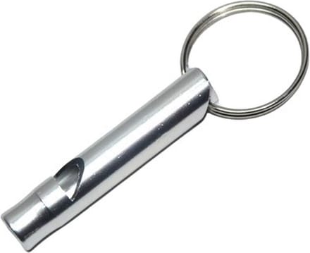 Sleutelhanger met fluitje - Zilver