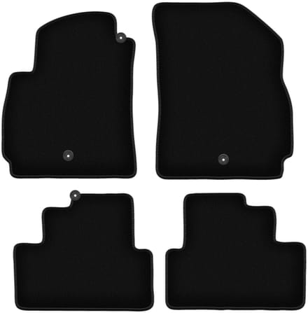 BASIC zwarte veloursmatten voor: Chevrolet Orlando I minivan (2010-2018)
