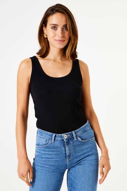 Garcia basic singlet zwart