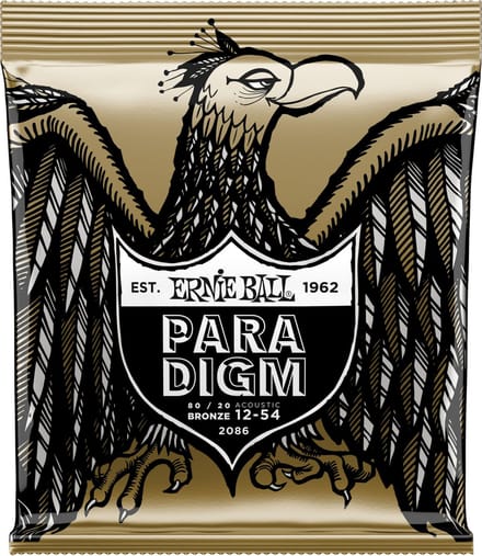 Ernie Ball Paradigm 80/20 Bronze - Gitaarsnaren Akoestisch - Medium Light - .012-.054 - 80/20 Bronze