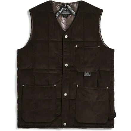 Mouwloze vest met V-hals Taion Corduroy