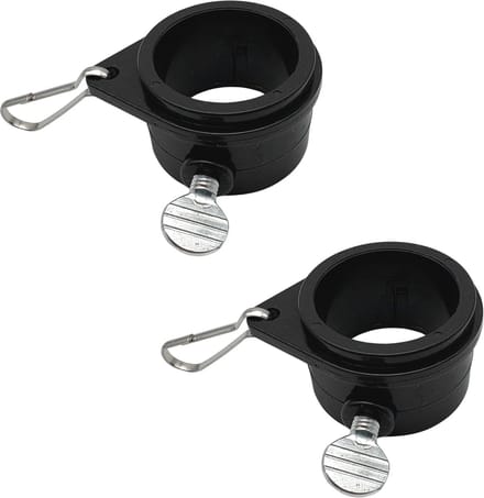 Purepeak Vlagcorrector - Vlag Fixer - Ø 3 cm - 360° Draaibare Ring - Zwart