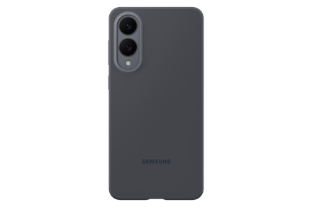 Originele Silicone Backcover voor de Samsung Galaxy S25 Edge - Zwart