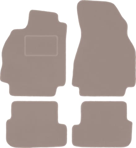 Beige veloursmatten voor: Renault Megane II hatchback (2002-2008)
