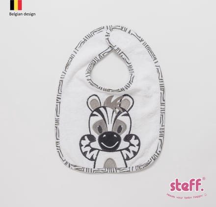 Stefano fashion - stoere Zebra - slabbetje - terry