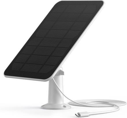 Solidchoice - Zonnepaneel voor Buitenbeveiligingscamera met 360° Aanpassing