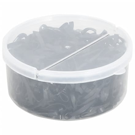 vidaXL - Haarelastiekjes - paard - 500 - st - silicone - zwart