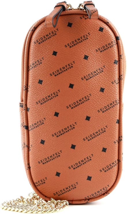 SEIDENFELT MANUFAKTUR Schoudertas Avondtas Mon Dark Camel Bruine