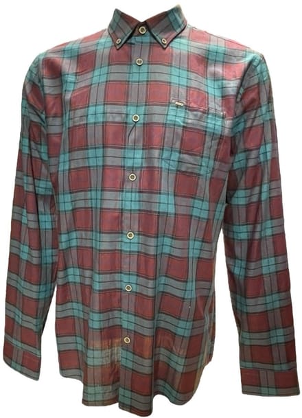 Vanguard - Overhemd - Rood / Groen - Maat XL