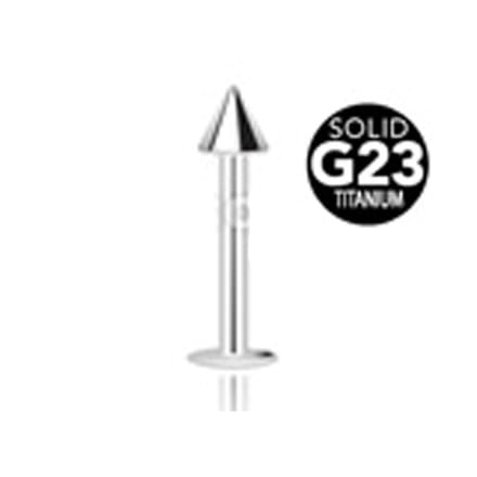 piercing titanium punt extern schroefdraad 1.2x8 - zilver - LMPiercings