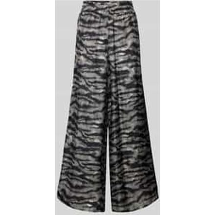 Wide leg stoffen broek met elastische band, model 'CEILING'