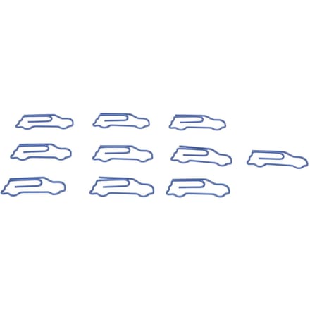 100 Stuks Vormige Paperclips Auto Vorm Metaal Leuke Stijl Licht Draagbaar Kantoorclips voor Documentenmap gray