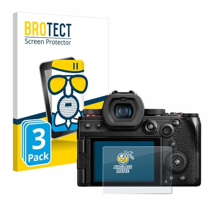 BROTECT - Screenprotector voor Panasonic Lumix DC-G9 II - Folie Beschermfolie Beschermglas matte 3 Stuks