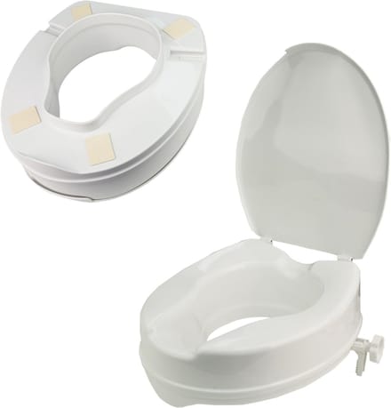 CRLYN® Toiletverhoger 10 cm - Voor Ouderen - WC Verhoger - Wit
