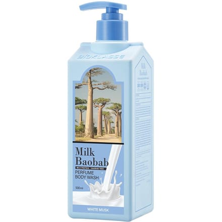 [Melk Baobab] Body Wash Witte Musk 500ml white