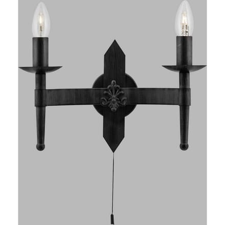 Expressions of Light Cartwheel - Wandlamp - 2 lichts - Zwart