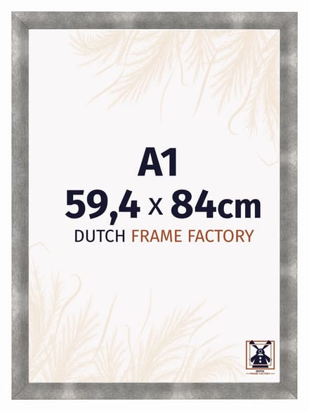 Fotolijst A1 59,4x84 cm - MDF - Metaal Vintage - Praag