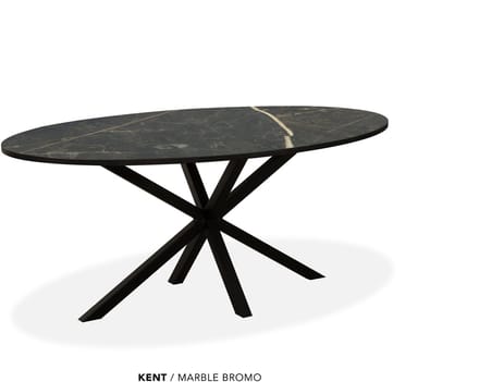 Maxfurn - Eettafel ovaal | Zeer krasvast | Kleur: Marbel bromo| Afmeting 220x120cm