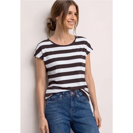 Shirt met korte mouwen, ronde hals en print