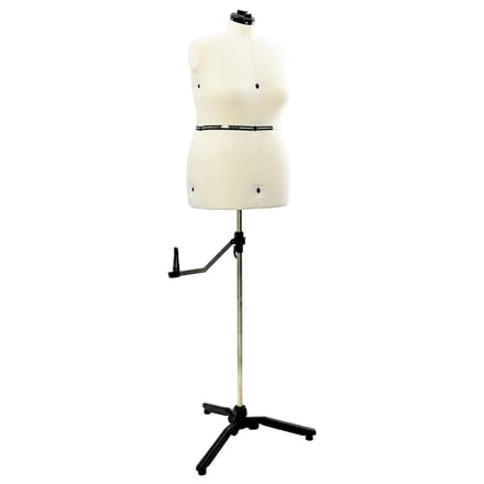 Mannequin de couture réglable pour femme Crème L Velours