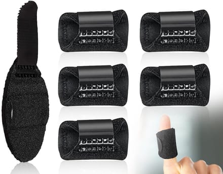 Pack of 5 Stackable Finger Guard - Finger Orthosis - Finger Rails voor Index Finger - Middle Finger - Ring Finger - Small Finger