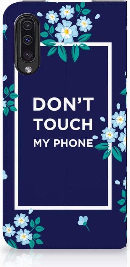 Samsung Galaxy A50 Design Case Flowers Blue DTMP
