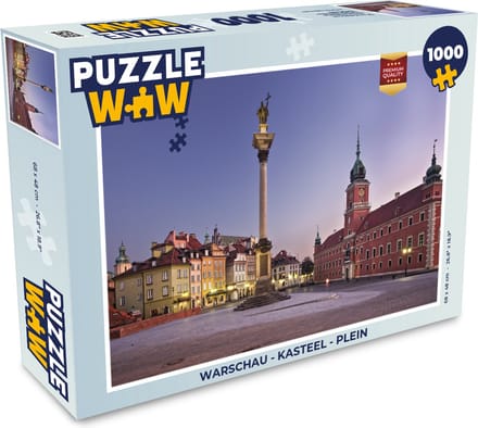 Puzzel Warschau - Kasteel - Plein - Legpuzzel - Puzzel 1000 stukjes volwassenen