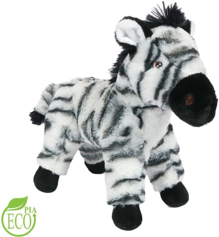 PIA Soft Toys - Pluche Eco Knuffel Zebra - 20 cm