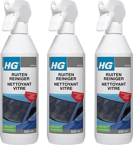 HG Ruitenreiniger 3-pack met KD spon