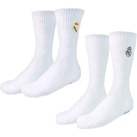 Chaussettes hautes Real Madrid lot de 2 2900003433 blanc 43/46