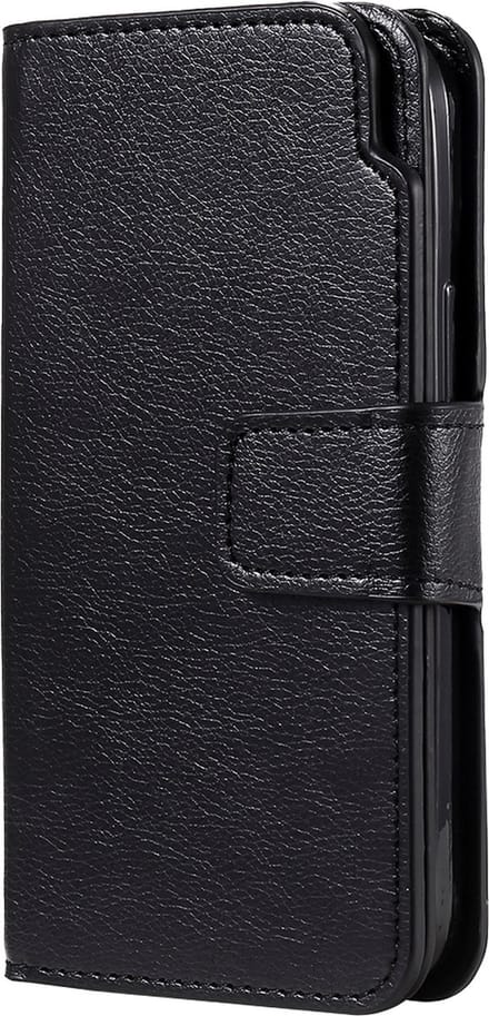 Hoesje geschikt voor iPhone 15 Plus - Bookcase - Pasjeshouder - Portemonnee - Luxe - Kunstleer - Zwart